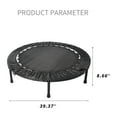 thumbnail image 6 of 40 Inch Mini Exercise Trampoline For Adults And Kids Black Durable Foldable Design With Safety Enclosure Net For Indoor Outdoor Home Gym Fitness Workouts, 6 of 18