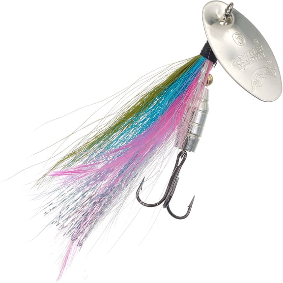 Panther Martin PMSS_15_SRT Barrel Body SonicStreamer Spinners Fishing Lure - Silver/Rainbow Trout - 15 (1/2 oz)