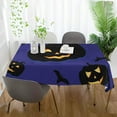 thumbnail image 6 of Coolnut Halloween Pumpkin Tablecloth, Waterproof Washable Polyester Square Table Cover, Durable Tablecloth for Kitchen Dining Table Party Decor, 54"x54", 6 of 7