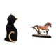 thumbnail image 5 of Estatua de gato y caballo de resina, figura decorativa, adorno coleccionable, escultura, obra de arte para entrada, estantería, sala de estar, dormito, 5 of 8
