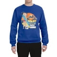 thumbnail image 2 of Wild Bobby, Betty Boop Endless Summer Beach the Dog Betty Boop Unisex Crewneck Sweatshirt, Royal, Medium, 2 of 5