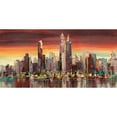 thumbnail image 3 of Florio, Luigi 14x9 Black Modern Framed Museum Art Print Titled - Sera su New York, 3 of 5
