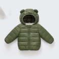 thumbnail image 2 of fatyb Toddler Winter Coat Baby Boys Girls Hooded Lightweight Quilted Jacket Full Zip Puffer Coat Outerwear, 2 of 5
