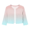 thumbnail image 4 of Ynynloco Women's Floral 3/4 Sleeve Kintted Shrugs Sweaters Lightweight Open Front Cropped Cardigan for Dress, 4 of 7