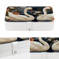 thumbnail image 4 of Swan PU Leather Necklace Holder with Removable Compartment and Portable Organizer Box Jewelry Display Case Jewelry Boxes, 4 of 6