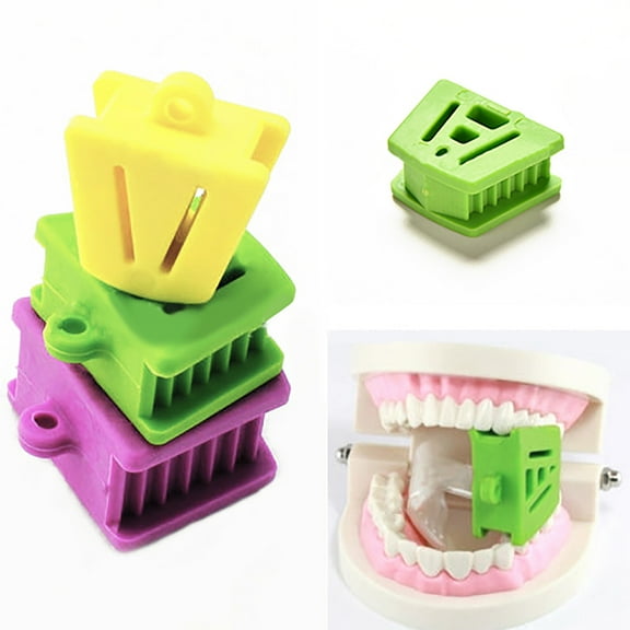 Anvazise 3 Pcs Dental Mouth Prop Bite Block Cushion Opener Retractor Large Medium Small