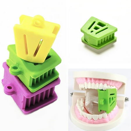 Anvazise 3 Pcs Dental Mouth Prop Bite Block Cushion Opener Retractor Large Medium Small