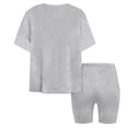 thumbnail image 5 of BVWKPCV Size 7-13y Girls Clothes 2 Piece Short-Sleeve Top and Shorts Outfits Set Trendy for Girls Outfits Size 7-14 Gray 9-10Y, 5 of 7