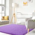 thumbnail image 6 of TWINNIS Super Soft Fluffy Carpets Shaggy Area Rugs For Living Room Bedroom Nursery Room,6'x9',Purple, 6 of 7