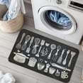 thumbnail image 5 of Diatom Mud Kitchen Mats for Floor, Waterproof Non-Skid Stain Resistant Kitchen Rugs, 23.6x35.4in Comfort Standing Mats for Home Kitchen Laundry Room Hallway Home Decoration, 5 of 7