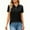 Black, variant on CCRFTGI Womens Golf Shirt Short Sleeve Moisture Wicking Basic Polo Shirts Collared Soft Comfy Pullover Shirts Blue XL