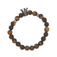 thumbnail image 4 of Pulsera de cuentas de cristal Hugo Corona negra, 4 of 10