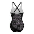thumbnail image 6 of Hello Kitty Women's One Piece Swimsuit Athletic Training Swimwear Bathing Suit, 6 of 7