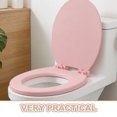 thumbnail image 3 of USHOBE Asiento De Inodoro Rosa Con Espuma De Alta Densidad Para En, 3 of 7