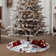 thumbnail image 4 of Bingfone Christmas Tree Skirt Mat Christmas Decoration Interior 48" -London Landmark2, 4 of 6