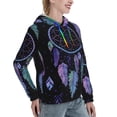 thumbnail image 6 of Kdxio Dreamcatcher With Colorful Feathers Print Womens Oversized Hoodies Sweatshirts Hooded Pullover Tops Sweaters Casual-X-Large, 6 of 7