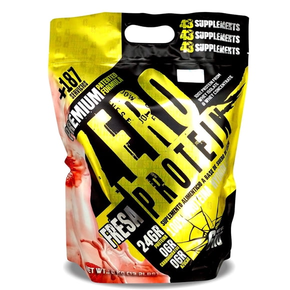 43 Proteina Zero Hidrolizada 6 kg Fresa 43 Supplements 43 Supplements 43SUPZEROFRESA13LBS