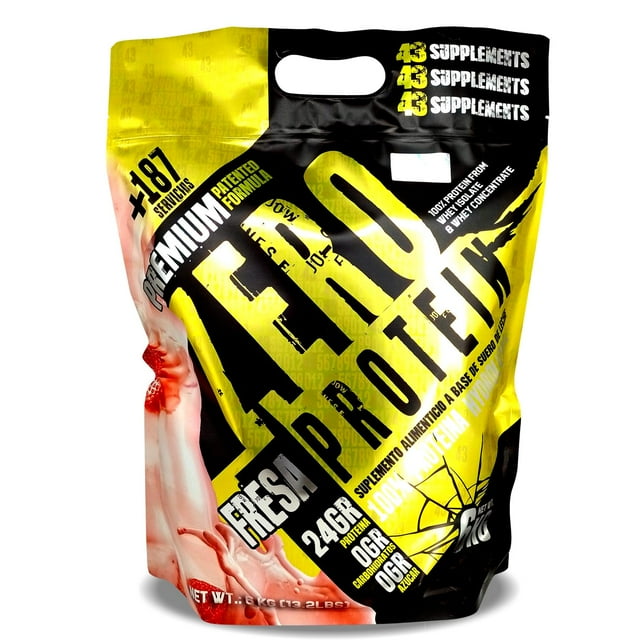43 Proteina Zero Hidrolizada 6 kg Fresa 43 Supplements 43 Supplements 43SUPZEROFRESA13LBS