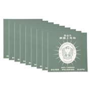 PINXOR 5pcs Portable Silver Wiping Cloth Practical Silver Polishing Cloth Jewelry Cleaning Cloth for Home Shop