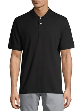 George Men's and Big Men's Stretch Pique Polo Shirt, Up to Size 5XL