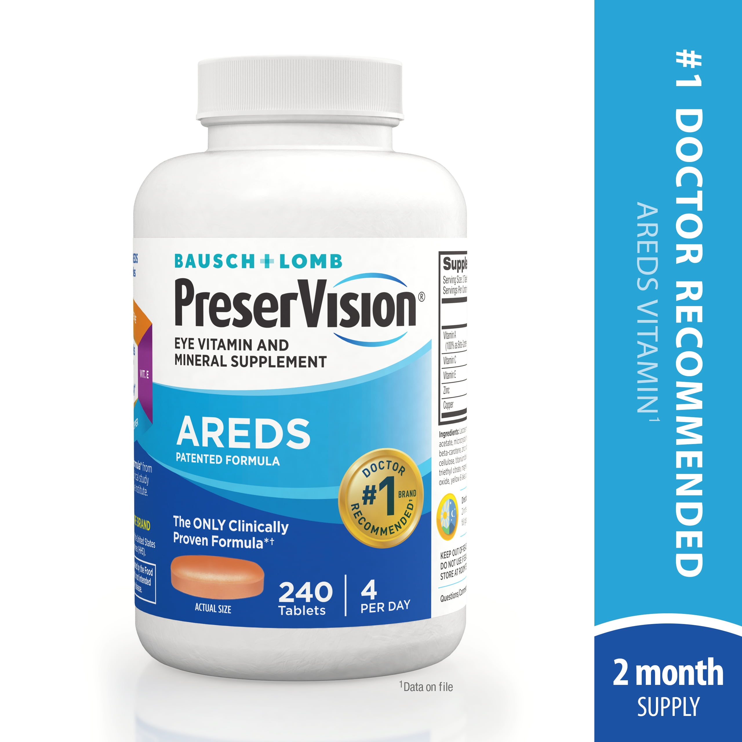 PreserVision® AREDS Formula Vitamin & Mineral Supplement 240 ct Tablets