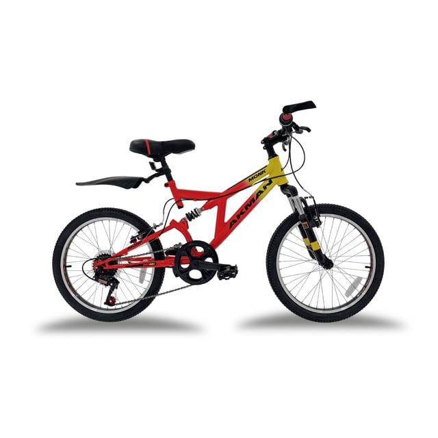 Bicicleta de Montaña Infantil Monk Akman Rodada 20 rojo amarillo