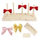 thumbnail image 2 of Herramienta de madera de haya para hacer lazos - Ajustable, 3 kits y fácil de usar - para cintas, coronas, manualidades y regalos, 2 of 4