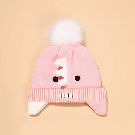 

Wolfast Promotion Autumn Winter Baby Boys Girls Pattern Knitted Windproof Warmth Ear Protection Children Hat