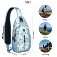 thumbnail image 4 of Crossbody Sling Backpack for Women Men Cute Ocean Life Turtle Shoulder Sling Crossbody Casual Chest Bag for Travel Sports Running Hiking, 4 of 5