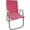 Complete Pink, variant on Lawn Chair USA - Classic Folding Aluminum Webbed Chair - Durable, Portable, and Comfortable Outdoor Chair - Ideal for Camping, Sports, and Concerts - Yellow and White Stripe