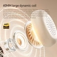 thumbnail image 6 of Retro Over-Ear Wireless Headphones Bluetooth 5.4 with Mic 40MM Dynamic Driver HIFI Sound Lightweight For Small Head Design OOTD, 6 of 26