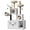 White #2, variant on Memoryfield Litter Box Enclosure with Cat Tree Tower & Condo, Hidden Cat Washroom Furniture with Sisal Scratching Post, Plush Perch & Multiple Platforms, Gray