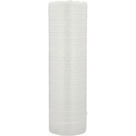 MMBM Netting Hand Stretch Wrap 12" x 1000' 1 Roll Clear Plastic Film for Food Ventilation and Plant Packaging