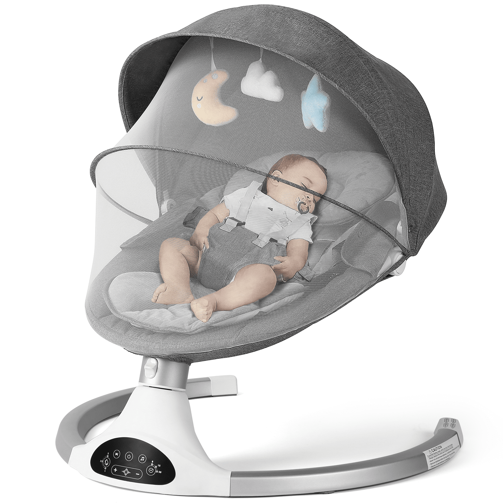 Baby Swing For Infants Baby Rocker With 5 Point Harness Bluetooth Support Baby Swing 10 Preset Lullabies 3 Speed Natural Baby Swing Infant Swing With Remote Control And 3 Hanging Toys Walmart Com