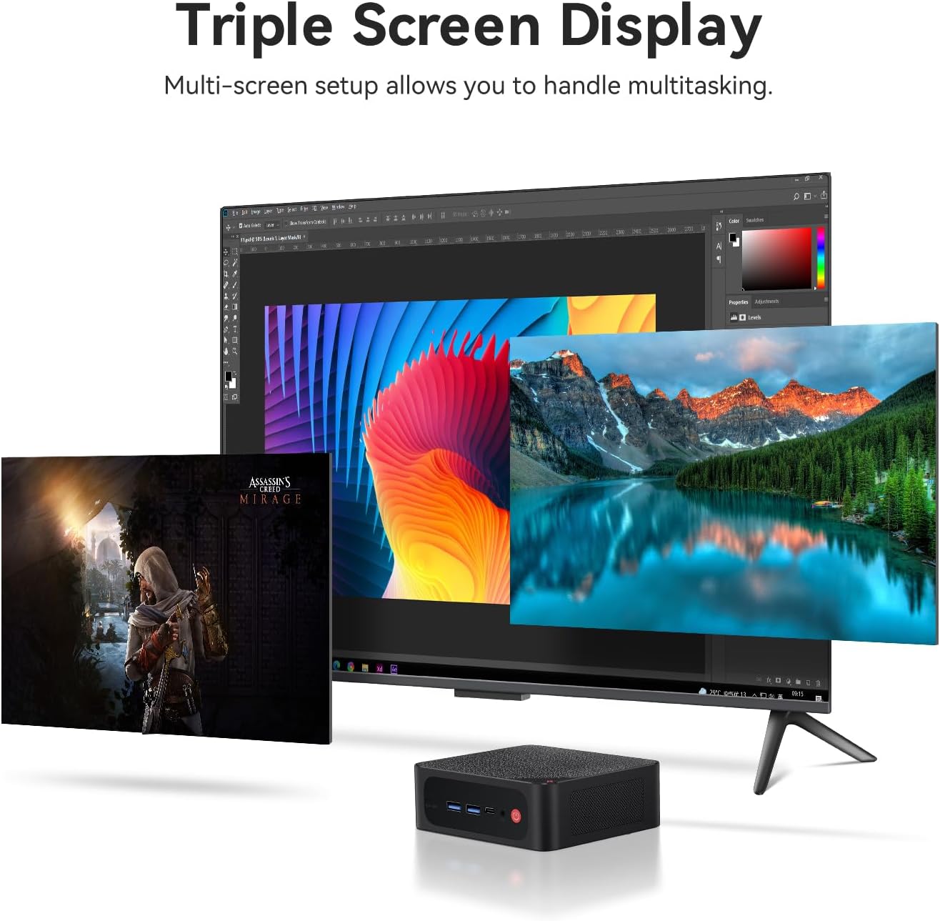 Beelink Mini PC SER5 MAX AMD Ryzen 7 5800H 16GB RAM 500GB SSD Mini Desktop Computer WiFi6 BT5.2 Windows 11