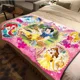 thumbnail image 2 of Manta de felpa suave con dibujos de princesas de Disney, manta de franela para sala de estar, dormitorio, cama, sofá, funda de picnic, 2 of 5