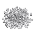thumbnail image 1 of 200 Pcs Aluminum Crimping Loop Sleeves for 1/16" Diameter Wire Rope, Round Wire Rope Sleeve for Cable Line End, 1 of 6