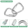 thumbnail image 2 of Conector rápido de enlace de 2 paquetes, M12 1/2" acero inoxidable 316, enlaces de cadena de reparación para columpios, camping, senderismo, mochila, anillo de llave de torsión [plata], 2 of 6