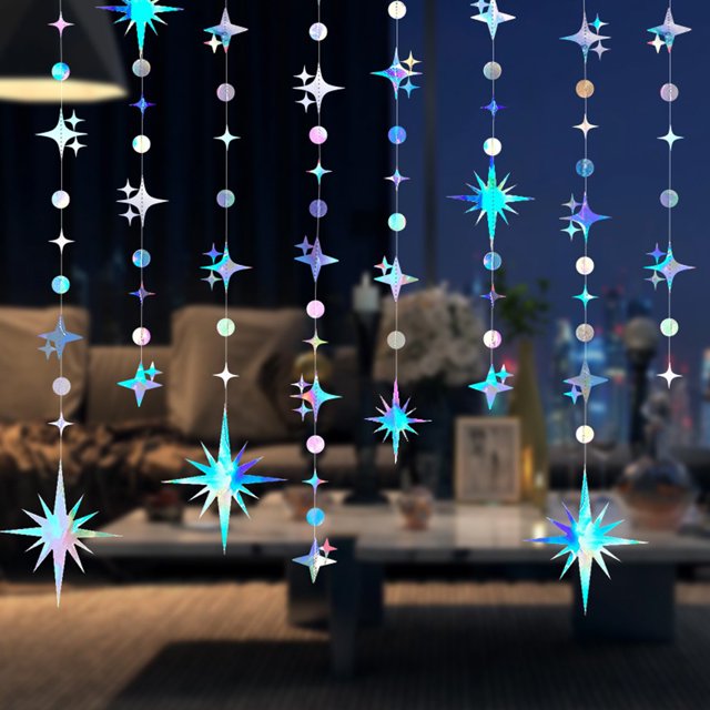 Conjunto creativo de flores con forma de estrella, colgante aéreo, decoración para fiesta de cumpleaños y dormitorio