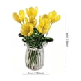 thumbnail image 3 of Horivan Handmade Glass Flower Arrangement Mini Vase Decorative Centerpiece for Desk, 3 of 7