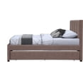 thumbnail image 4 of Meridian Furniture Hudson Brun Cuir Végane Lit Gigogne Simple, 4 of 10