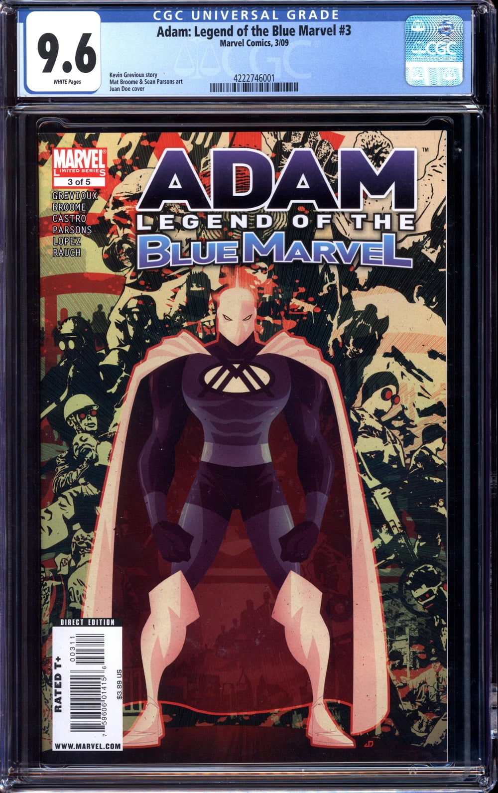 Cover of Adam: Legend of the Blue Marvel #3
