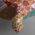 thumbnail image 5 of Pioneer Flower Floral Print Pattern Square Tablecloth,Waterproof Square Table Cover,Wipeable Spillproof Washable Table Cover for Home Kitchen Party Decor 42"X42"(107x107cm), 5 of 6