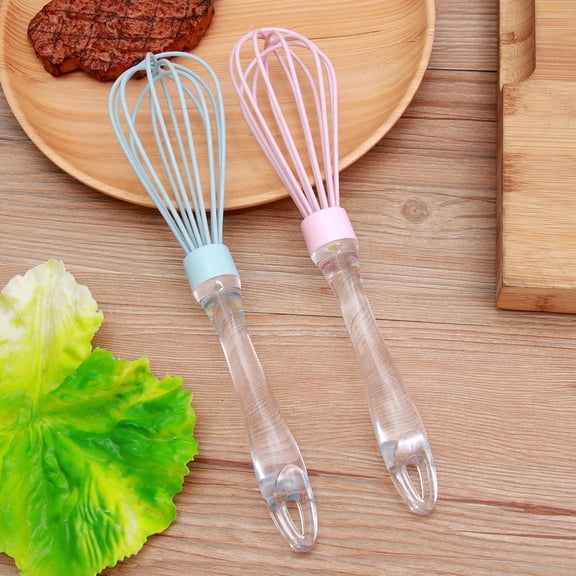 MERRYHAPY Manual Kitchen Mixer Whisk Set 2 Pieces Assorted Colors Handheld Beater