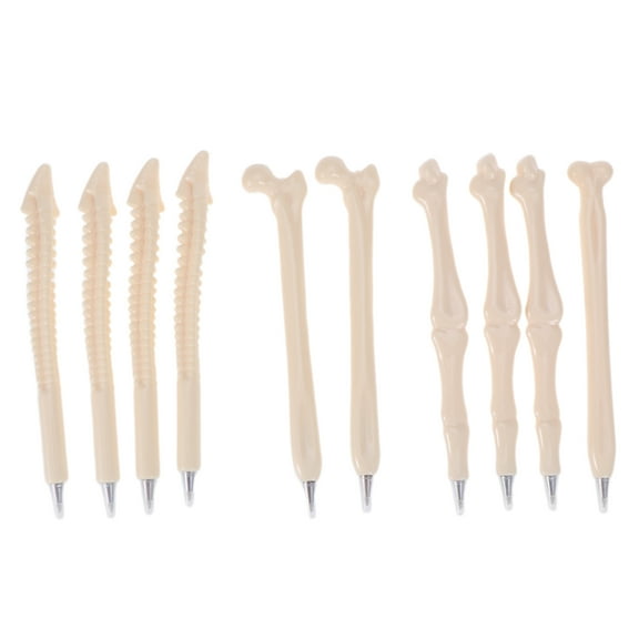 LEORX 10pcs Ballpoint Pens With Blue Ink For Doctors Nurses And Students Fun Novelty Writing Supplies Random Styles