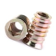 thumbnail image 2 of M Buder Tuercas De Inserción Para Madera Acero Al Carbono Galvanizado Cabeza Hexagonal Fijación Muebles Carpintería Conector Roscado Resistente Al Óxido Talla M10*25mm Paquete 20 Piezas, 2 of 9
