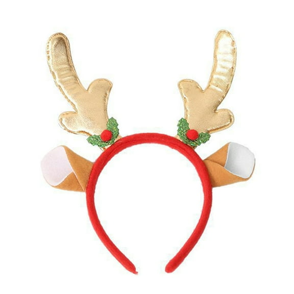 Christmas Headband Featuring Reindeer Design Adorable Ear Hair Accessories for Kids Dressing Props for Holidays and Celebrations