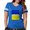 Royal Blue, variant on CafePress - Ukraine T Shirt - Womens Football Shirt