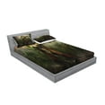 thumbnail image 2 of Ambesonne Fantasy Fitted Sheet & Pillow Sham Set, Ghost King in Field, Full, Green and Brown, 2 of 2