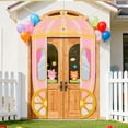 thumbnail image 6 of 3Pcs Princess Carriage Decorations Porch Sign Banner Princess Carriage Pattern Party Decorations Hanging Welcome Door Banner, 6 of 9